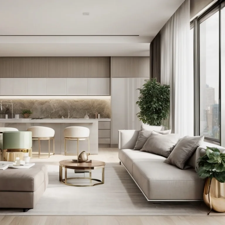 高級アパートのエレガントな内装