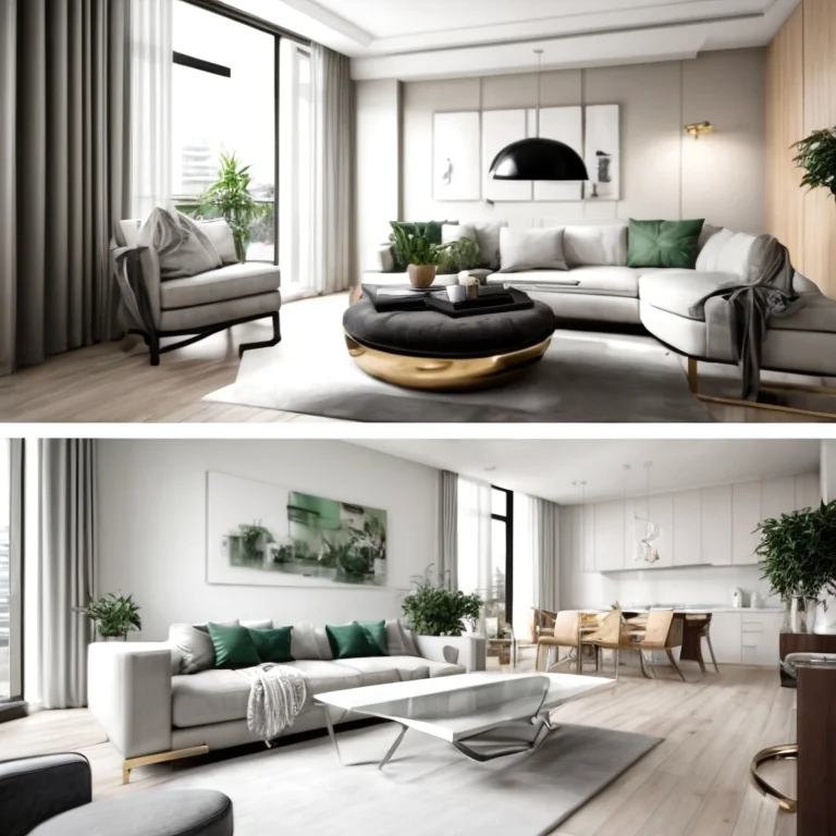 快適なリビングルームの内部